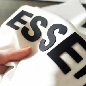 Customized 3D Silicone Heat Transfer Letter Logo Labels for T-Shirts PP Bags Screen Printed Rubber 100pcs