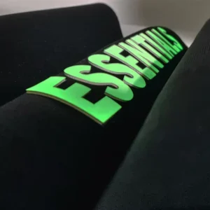 Customized 3D Silicone Heat Transfer Letter Logo Labels for T-Shirts and Bags 100pcs