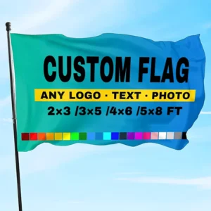 Customized 3x5ft 100D Polyester Advertising Banner 150x90cm with Logo Design National Flag Style
