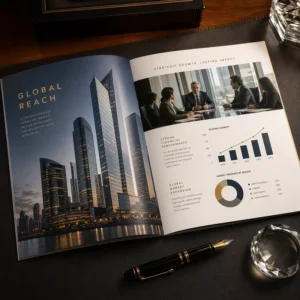Customized A4 Advertising Brochure and Corporate Catalog Single Page Poster UV Printing on Paperboard