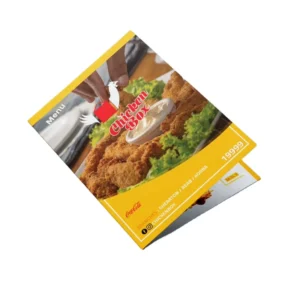 Customized A5 A6 130gsm Paper Printed Color Business Brochure Flyer Poster Double-Sided Design