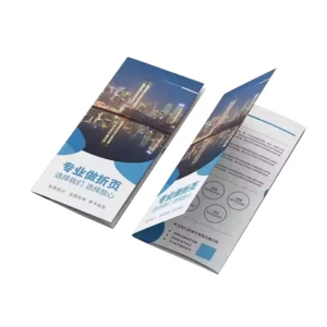 Customized A6 500PCS Flyer 157g Folding Leaflet Instruction Manual Book