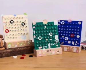 Customized Acrylic Ring Perpetual Calendar DIY Desk Calendar with High Aesthetic Desktop Decoration