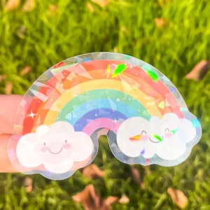 Customized Adhesive Clear Transparent Vinyl BOPP Outdoor Glossy Die Cut Decal Stickers