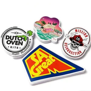 Customized Adhesive Label Stickers CMYK Color Vinyl Coated Hologram Waterproof UV Printing Die Cut for Craft Photo Frame