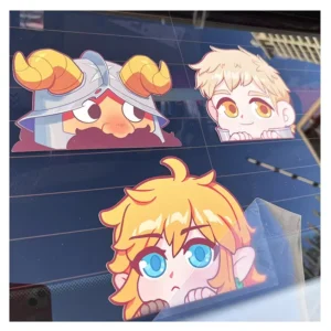 Customized Adhesive Vinyl Logo Transferable Sticker Anime Heavy UV Ink Printing Vinyl Transfer Stickers for Car