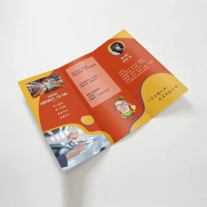Customized Advertising Brochure Flyer Leaflet Printing on Cardboard Paper With Custom Logo Offset Printing Book Format