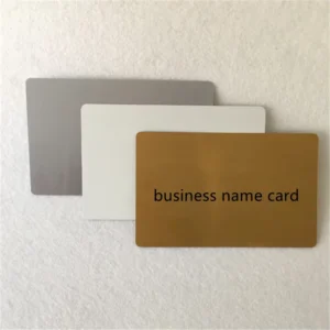 Customized Aluminum Business Name Card With Sublimation Custom Printing Logo