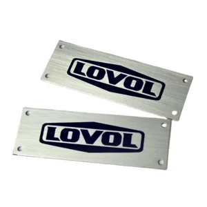 Customized Aluminum Metal Tags Stainless Steel Nameplates 500pcs Industrial Use Wear Resistant