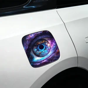 Customized Beast Eye Car Fuel Tank Cap Sticker Waterproof Eco friendly Scratch Resistant Self Adhesive Vinyl Car Body Decor