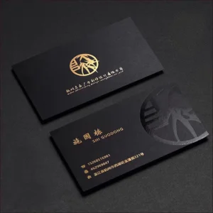 Customized Bio Paper Business Card Printing Luxury Gold Foil Business Cards With Logo