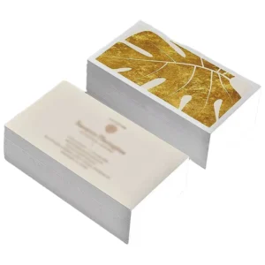 Customized Bio Paper NFC Business Card Printing Luxury Gold Foil Business Cards With Logo