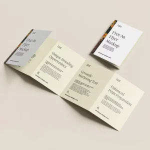 Customized Business Brochures Flyers Booklets Posters Offset Kraft Paper Custom Logo Printing