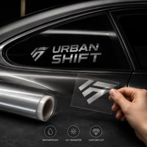 Customized Car Window Cling Sticker No Residue Non Adhesive Electrostatic PVC Decal for Car Windshield and Glossy Surface
