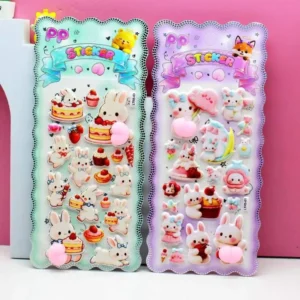 Customized Cartoon Decorative Bubble Stickers for Children’s Packaging