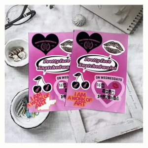 Customized Cartoon Design Waterproof and Scratch Proof A4 A5 A6 Sticker Sheets for Promotional Use