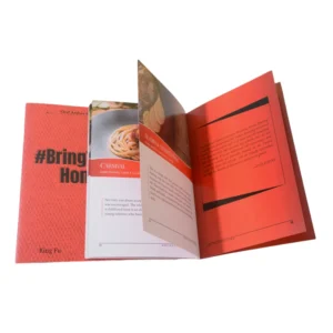 Customized Catalog & Brochure Printing Service Kraft Paper & Cardboard Booklet Flyers for Different Companies