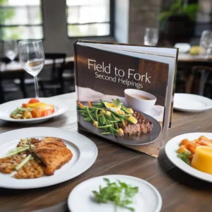 Customized Cookbook Catalog Brochure Printing with Perfect Binding Recycled Hardcover on Cardboard