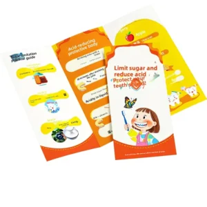 Customized Cross-Border Advertising Brochure and Leaflet with Bi-Fold or Tri-Fold Options, Coated Paper, and Offset Printing