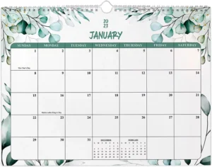 Customized Desk Calendar Clock Photo Frame with Monthly Weekly Daily Planning Paper 430x305mm