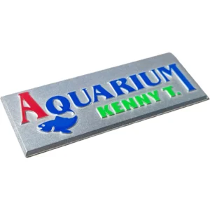 Customized Die-Cast Aluminum Color Logo Label Thick Metal Nameplate for Fitness Equipment