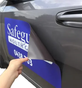 Customized Die Cut PVC Weather Resistant Magnetic Animal Shaped Cartoon Decal Gloss Lamination for Cars Trucks UV Printed Sign