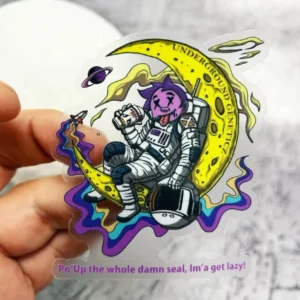 Customized Die-Cut Stickers Glossy Vinyl Cartoon Design Waterproof Logo Labels