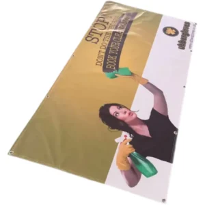 Customized Double-Sided PVC Vinyl Banner Portable New Year and Christmas Hanging Backdrop