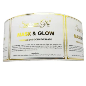 Customized Eco-Friendly Acrylic Waterproof Self-Adhesive Bottle Labels for Beverage, Juice, and Personal Care Products