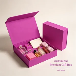 Customized Eco-Friendly Corrugated Mailer Paper Gift Box, Folding Cardboard Wedding Gift Box for Guests