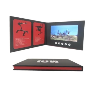 Customized Electronic Video Greeting Card HD 780P Video Brochure with LCD Color Screen for Anniversary, Christmas and Wedding