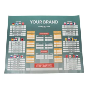 Customized Euro European Championship Football Games Brochure Leaflets Poster Box Printing Offset Paper Cardboard Kraft Paper