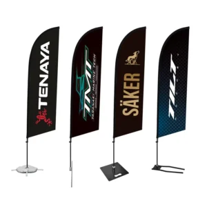 Customized Feather Flag Banner with Pole Stand for Exhibitions and Events