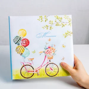 Customized Glue-Bound Photo Album 4 x 6 Inch 200 Photos with Memo Space Travel Photo Album