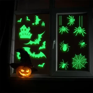 Customized Halloween Glow-in-the-Dark Removable Wall and Window Stickers
