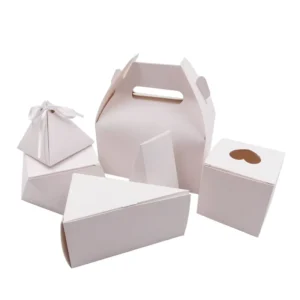 Customized Handle Paperboard Cake Box