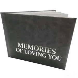 Customized Hardcover Gold and Silver Foil-Stamped Funeral Condolence Memory Signing Book Printing