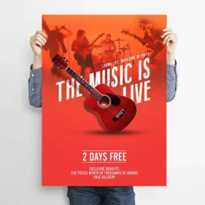 Customized High-Definition Printed Film Laminated Kraft Paper Poster for Events Movies Concerts Business Prints