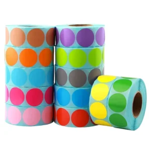 Customized High Temperature 280C Heat Sensitive Dot Sticker