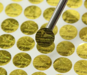 Customized Holographic Vinyl Waterproof Anti-Counterfeiting Stickers for Mobile Phones and Laptops