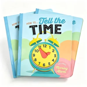 Customized Kids Touch-and-Feel Clock Board Book OEM