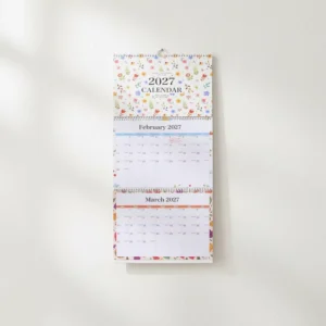 Customized Large Three-Fold Wall Calendar, 3-Month View