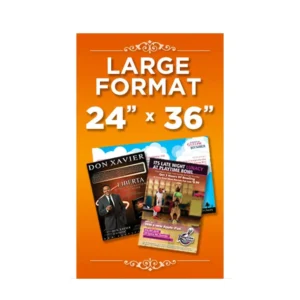 Customized Letterpress Printing Poster with Graphics for Store Marketing Advertising Signage