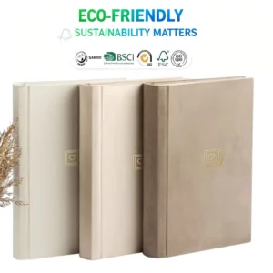 Customized Logo Fabric Cover Photo Album, 200 Pockets, Holds 4×6 Pictures for Wedding and Family Memories