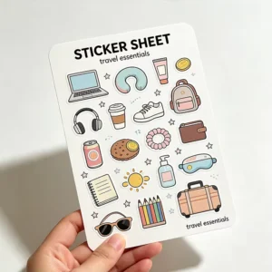 Customized Logo Mixed-Style Waterproof Vinyl Sticker Sheets