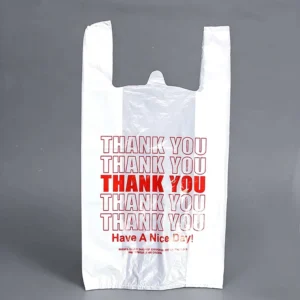 Customized Logo Plastic Shopping Bags for Supermarkets and Businesses, Thank-You Bags