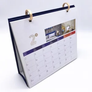 Customized Logo Table Calendar High Quality Creative Design Printing Stand Desk Calendar