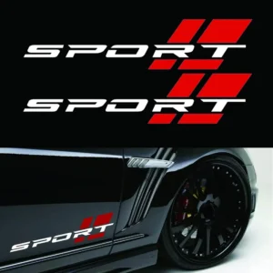 Customized Logo Universal 2pcs Sports Car Decal Sticker Decals for Truck Auto Car Body Side Door