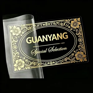 Customized Luxury 3D Embossed Metal Adhesive Label Transfer Sticker with Custom Logo