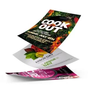 Customized Matte Glossy Digital Print Poster 260g Coated Paper UV Resistant Promotion Decoration